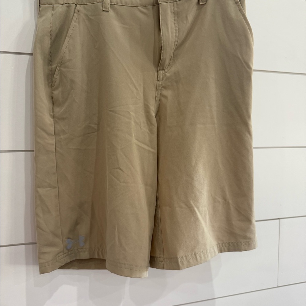 Under Armour Boy’s Khaki Flat Front Shorts